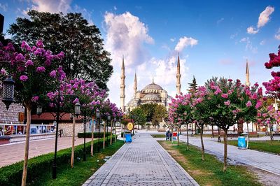 Footpath leading towards sultan ahmed mosque