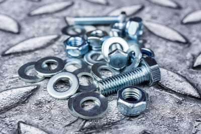 Close-up of machine part