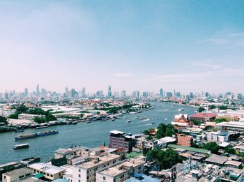 View of cityscape with waterfront
