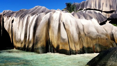Panoramic view of sea shore against sky
