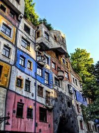 Low angle view of building against sky