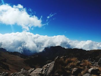 Low angle view of mountain against sky