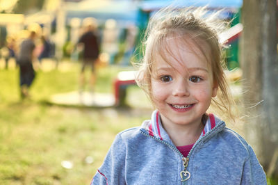 Portrait of smiling girl