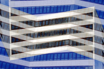 Double exposure of modern building