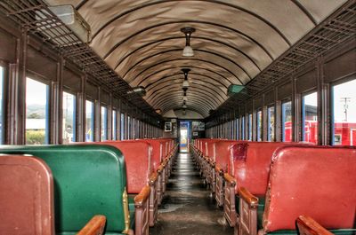 Interior of train