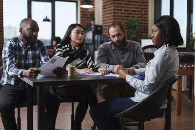 Business people working at office