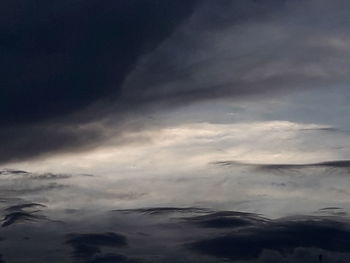 Low angle view of clouds in sky