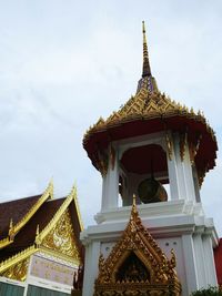 Low angle view of temple against sky