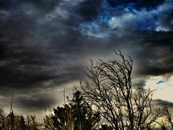 Low angle view of cloudy sky