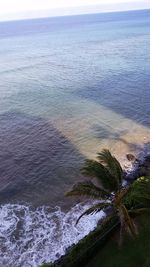 Scenic view of sea against sky at sunset
