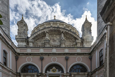 Low angle view of historical building against sky