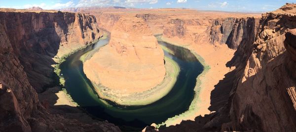 Panoramic view of rock formations