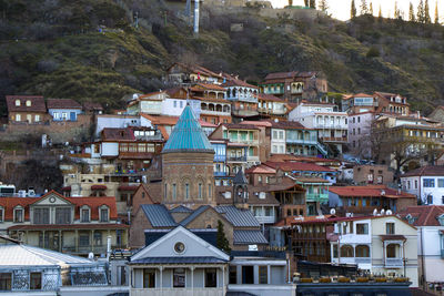  tbilisi old town and city center view and landscape, georgia.