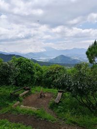 Scenic view of landscape against sky