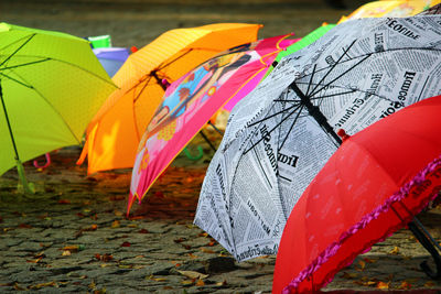 Close-up of multi colored beach