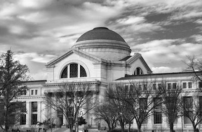 Low angle view of historic building against sky