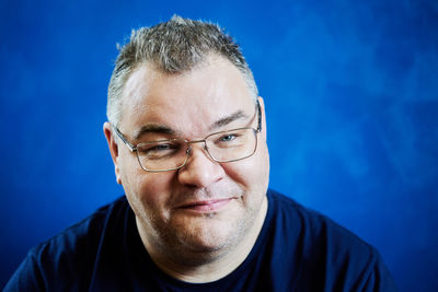Close-up portrait of young man