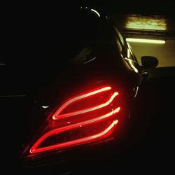 Close-up of illuminated light