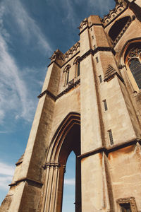 Low angle view of historical building