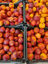 Full frame shot of fruits for sale at market