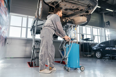 Mechanic working in garage