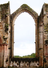 Low angle view of old ruin