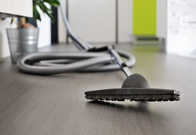 Close-up of laptop on table