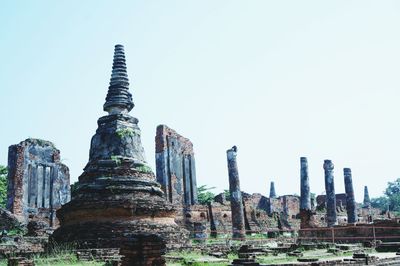 Panoramic view of temple against sky