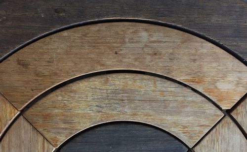 Close-up of wooden table