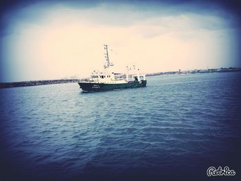 Boats in sea