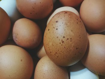 Full frame shot of eggs