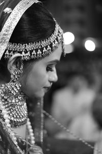 Close-up portrait of a young woman