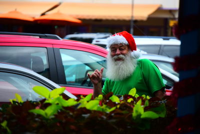 Man in car