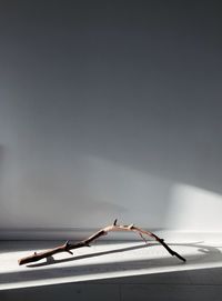 White table against wall