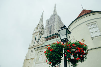 Low angle view of traditional building against sky