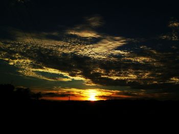 Scenic view of sky during sunset