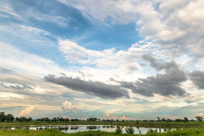 Panoramic view of city against sky