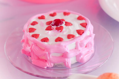 Close-up of cupcakes on table