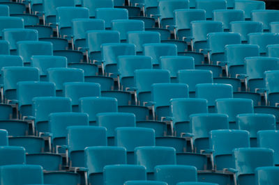 Full frame shot of empty chairs