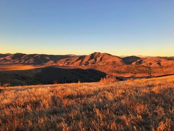 Scenic view of mountain against sky