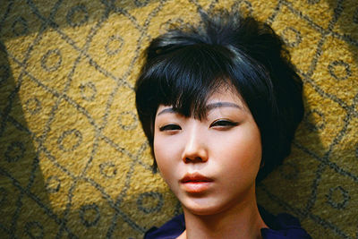 Close-up portrait of young woman