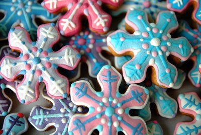 Full frame shot of cookies