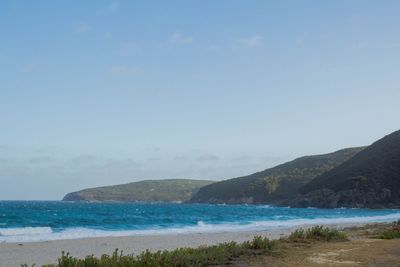 Scenic view of sea against sky