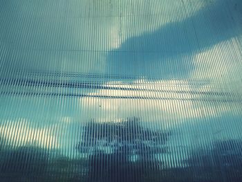 Full frame shot of wet blue sky