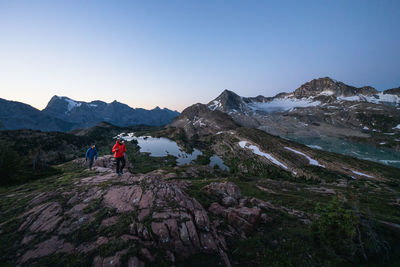 Exploring limestone lakes in the canadian rockies by headlamp