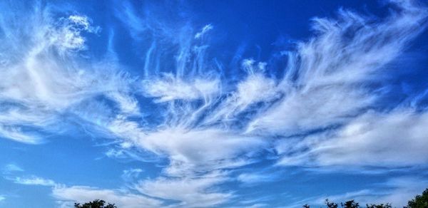 Low angle view of clouds in sky