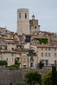 Low angle view of old building against sky