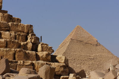 Stone structure against sky