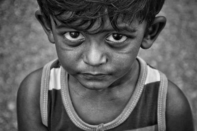 Close-up portrait of boy