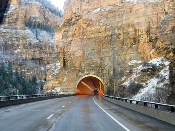 Road in tunnel